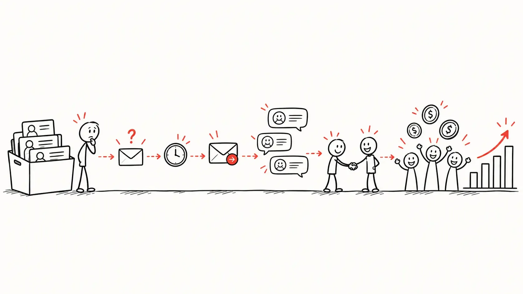 Drawing of email system